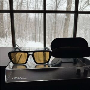 Tom Ford Black and Yellow Glasses